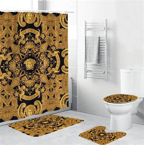 mattonelle bagno dorate versace|versace bathroom furniture.